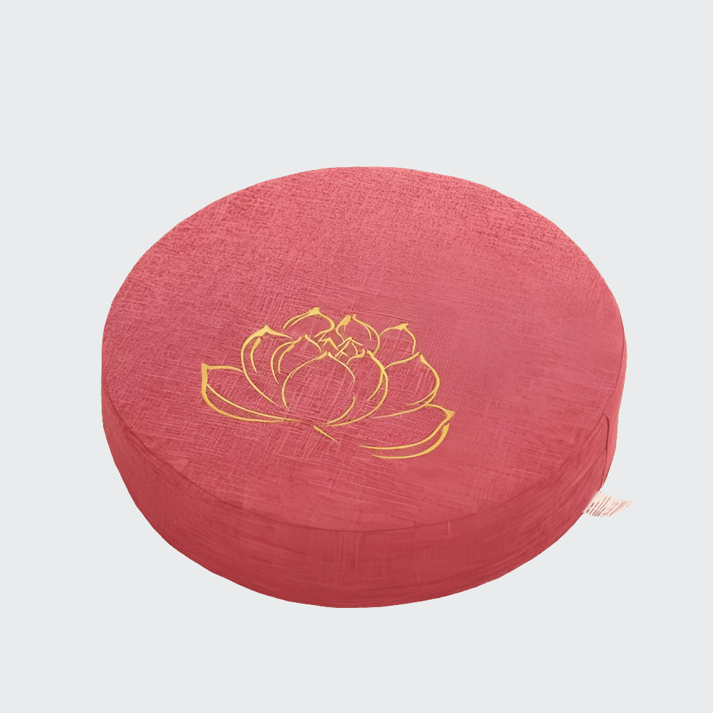 Coussin Yoga | Zen Mandala Pink embroidery / 40X6 CM