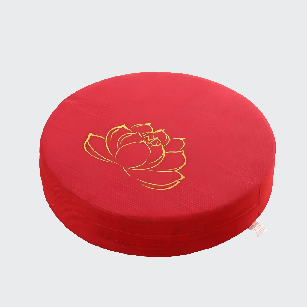 Coussin Yoga | Zen Mandala Red embroidery / 40X6 CM