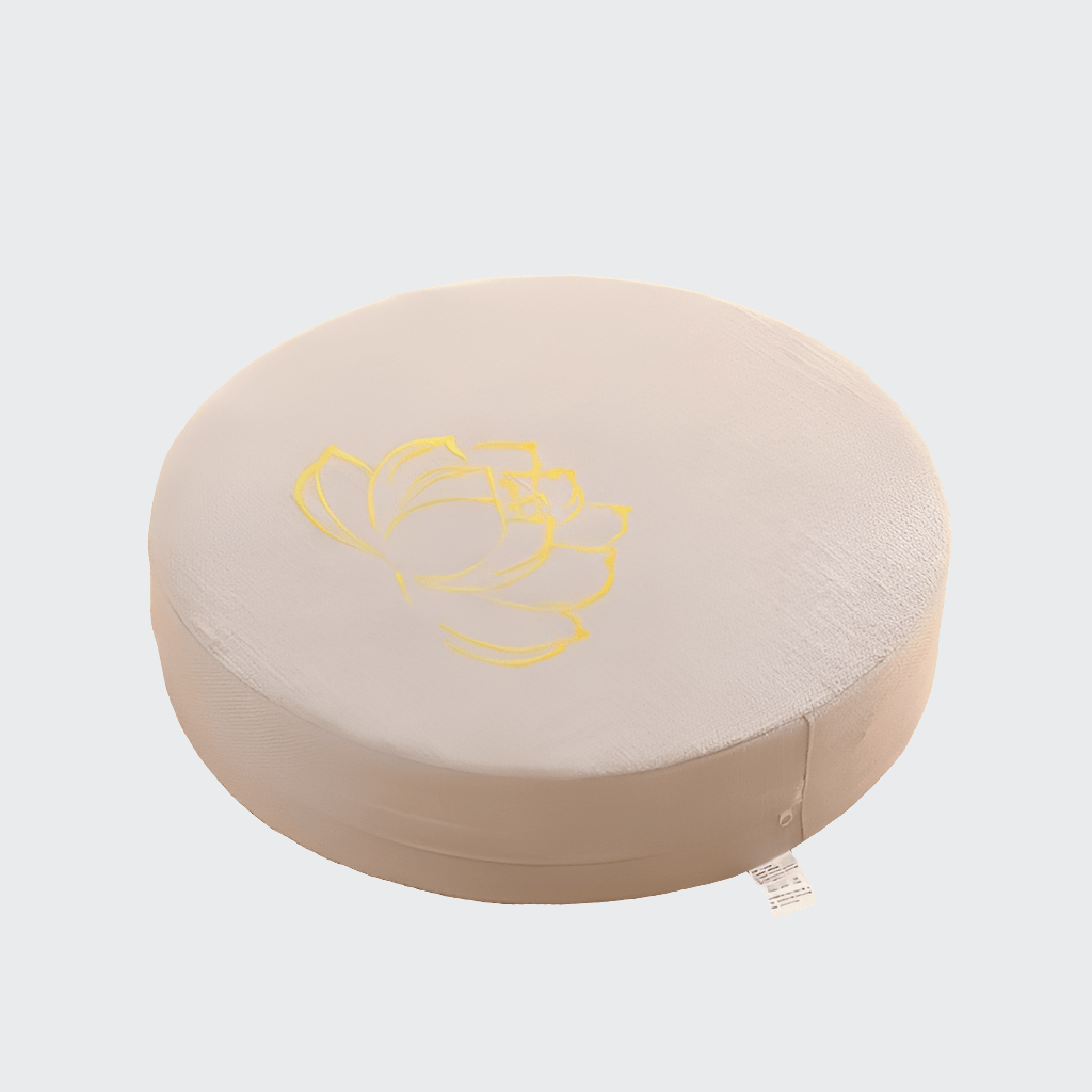 Coussin Yoga | Zen Mandala White embroidery / 40X6 CM
