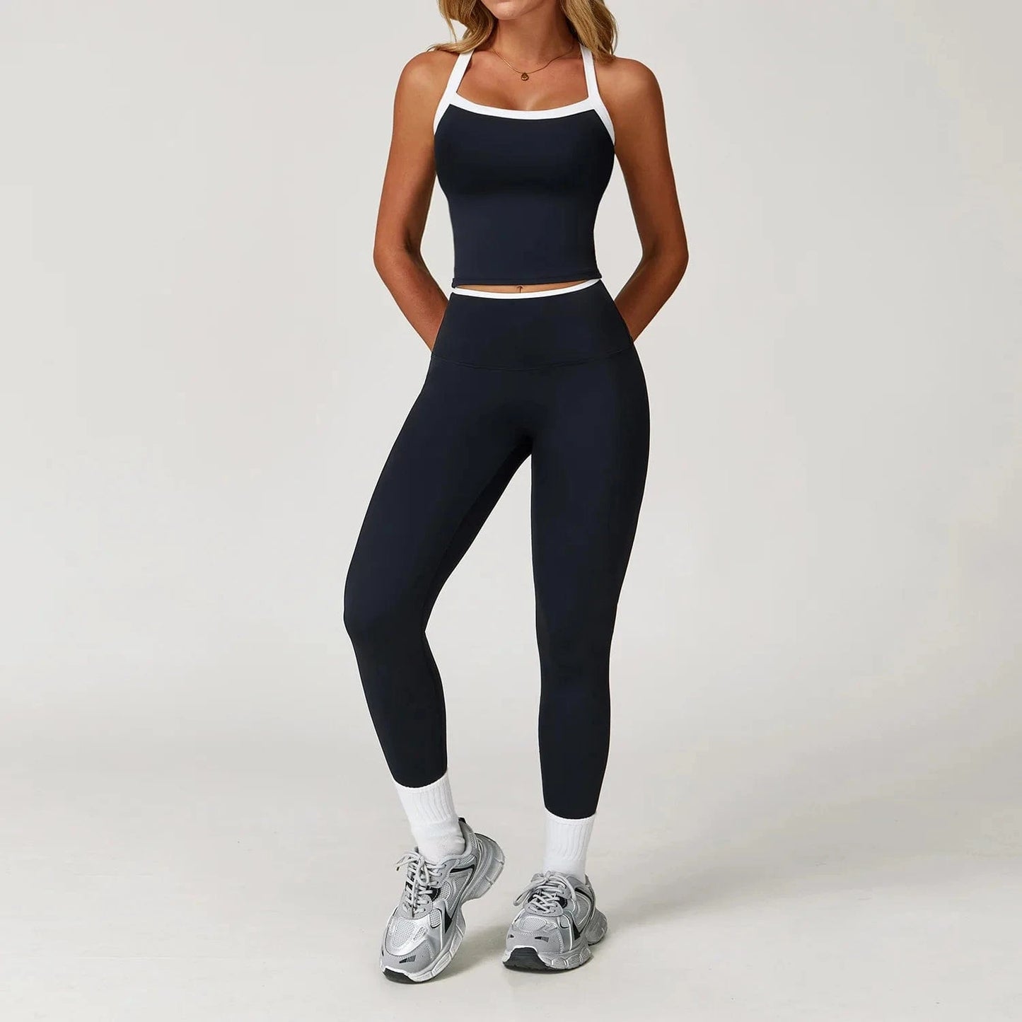 Ensemble Yoga Femme | Zen Bi-Color Leggin Advanced Black Set 1 / XL