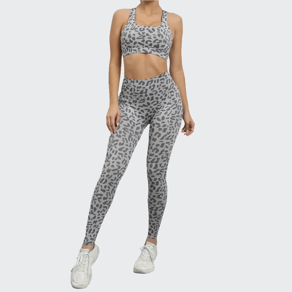 Ensemble Yoga Femme | Zen Leopard GRAY / L