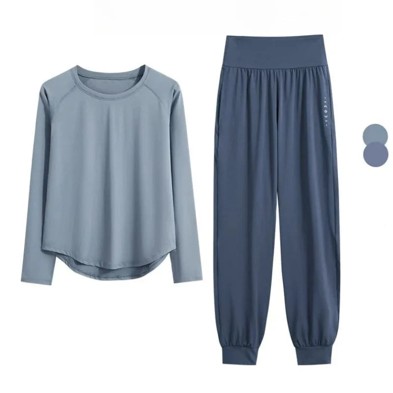 Ensemble Yoga Femme | Zen Premium Sport : style et confort assuré Blue Set / XXL