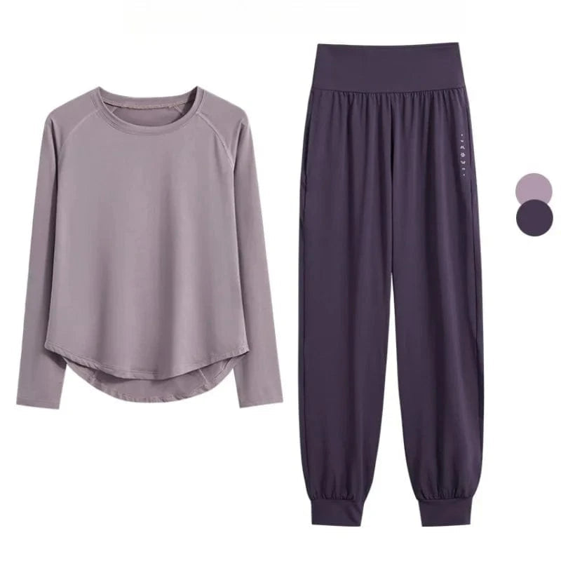Ensemble Yoga Femme | Zen Premium Sport : style et confort assuré Purple Set / XXL