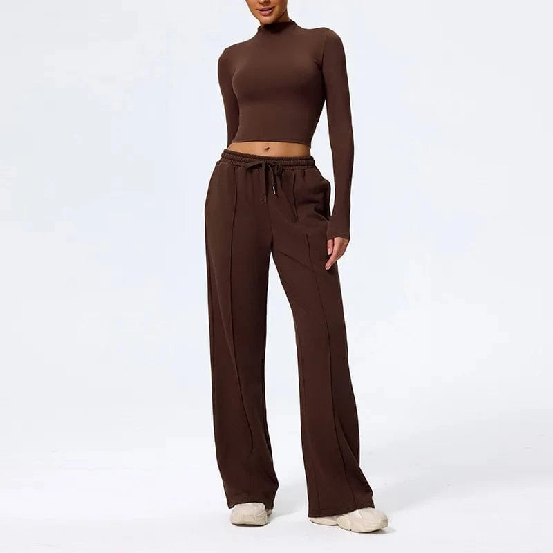 Ensemble Yoga Femme | Zen Style Long : confort, maintien et style  brown 4 / S