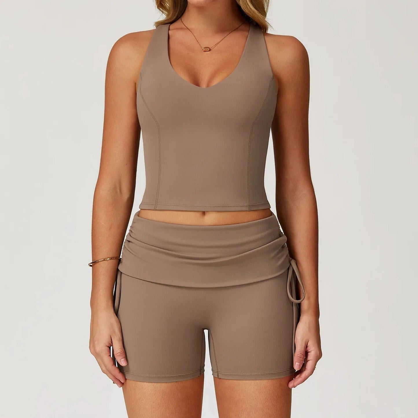 Ensemble Yoga Femme | Zen Summer Ultrafit Sand brown Set 1 / XL