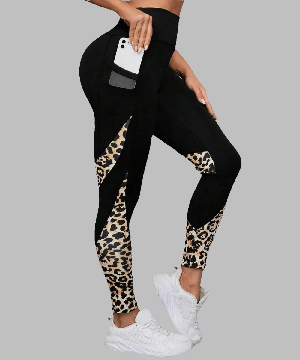 Pantalon Yoga Femme | Bi-Fashion Leopard / S