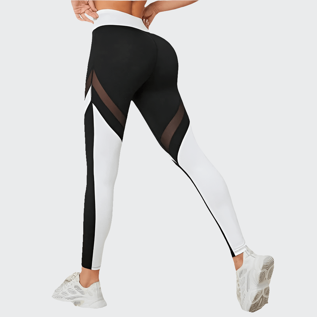 Pantalon Yoga femme | Mailles Colorblock