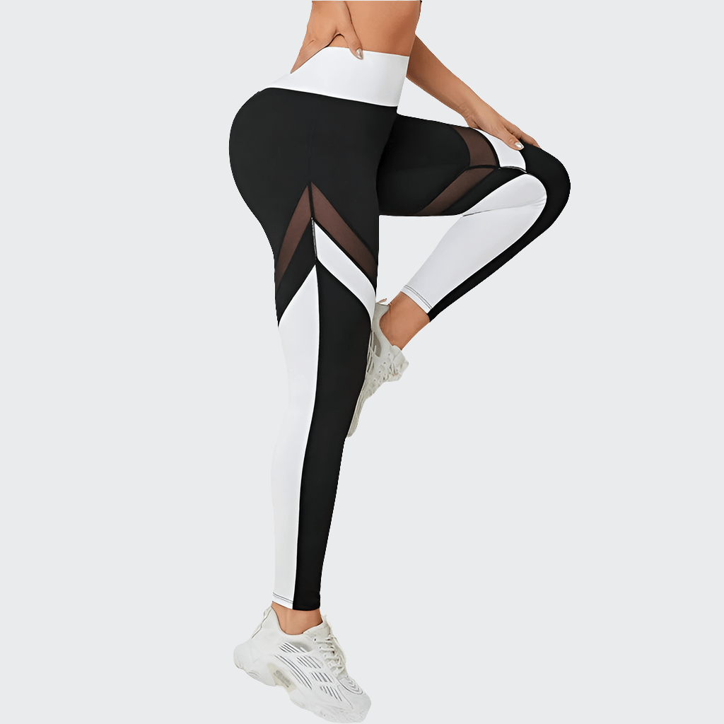 Pantalon Yoga femme | Mailles Colorblock : respirant et moderne