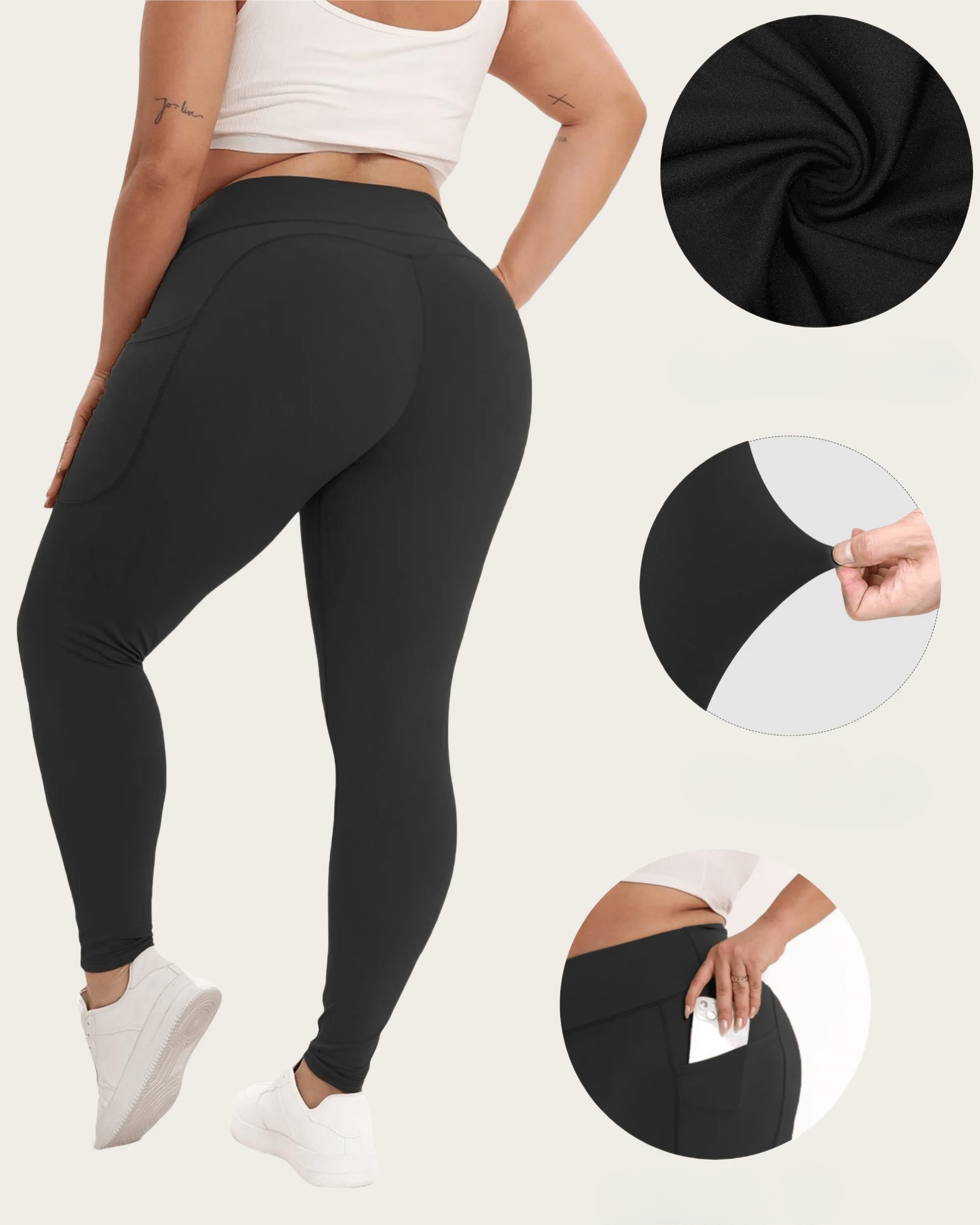 Pantalon Yoga Femme | Plus Size Pocket