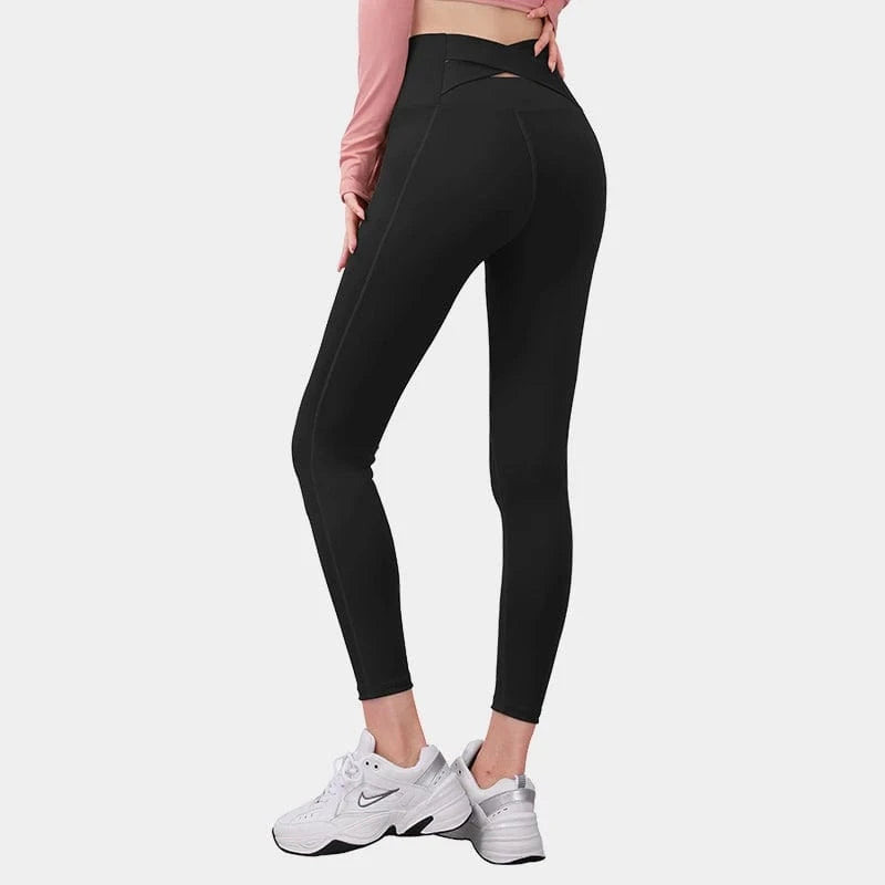 Pantalon Yoga Femme | Taille Croise black / L