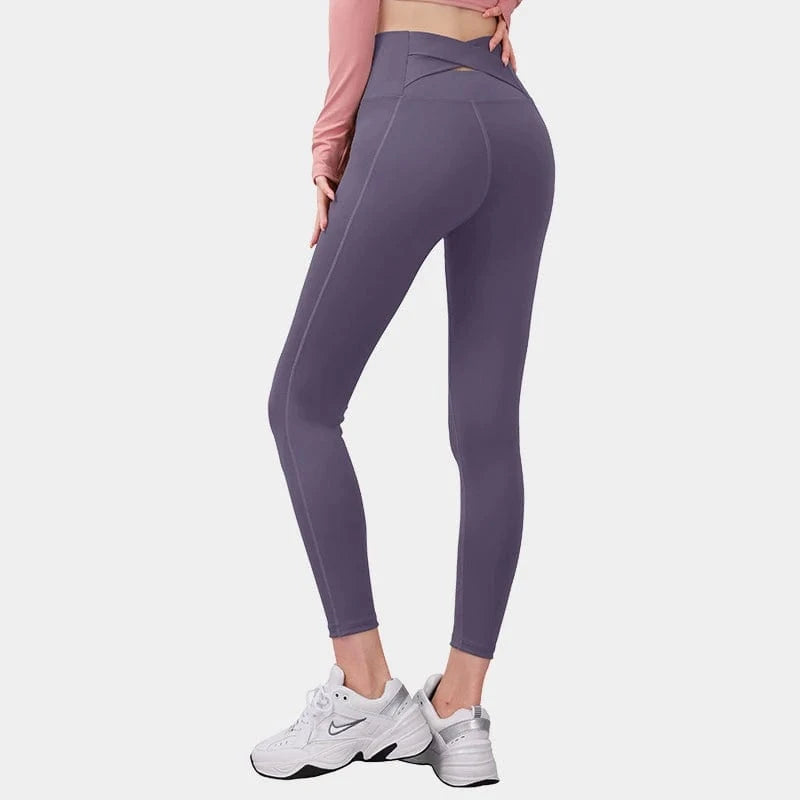 Pantalon Yoga Femme | Taille Croise PURPLE / XXL