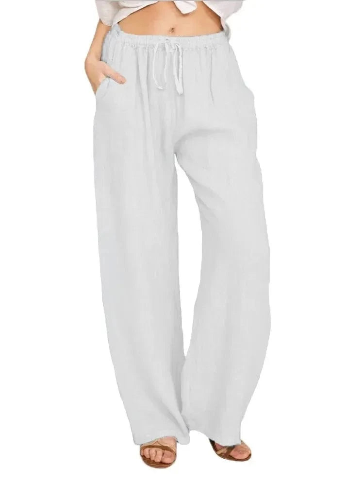 Pantalon Yoga Femme | Zen Ample Femme WHITE / XXXL