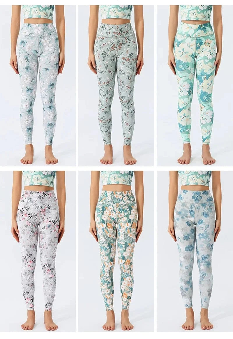 Pantalon yoga femme | Zen color flower : style floral et confort