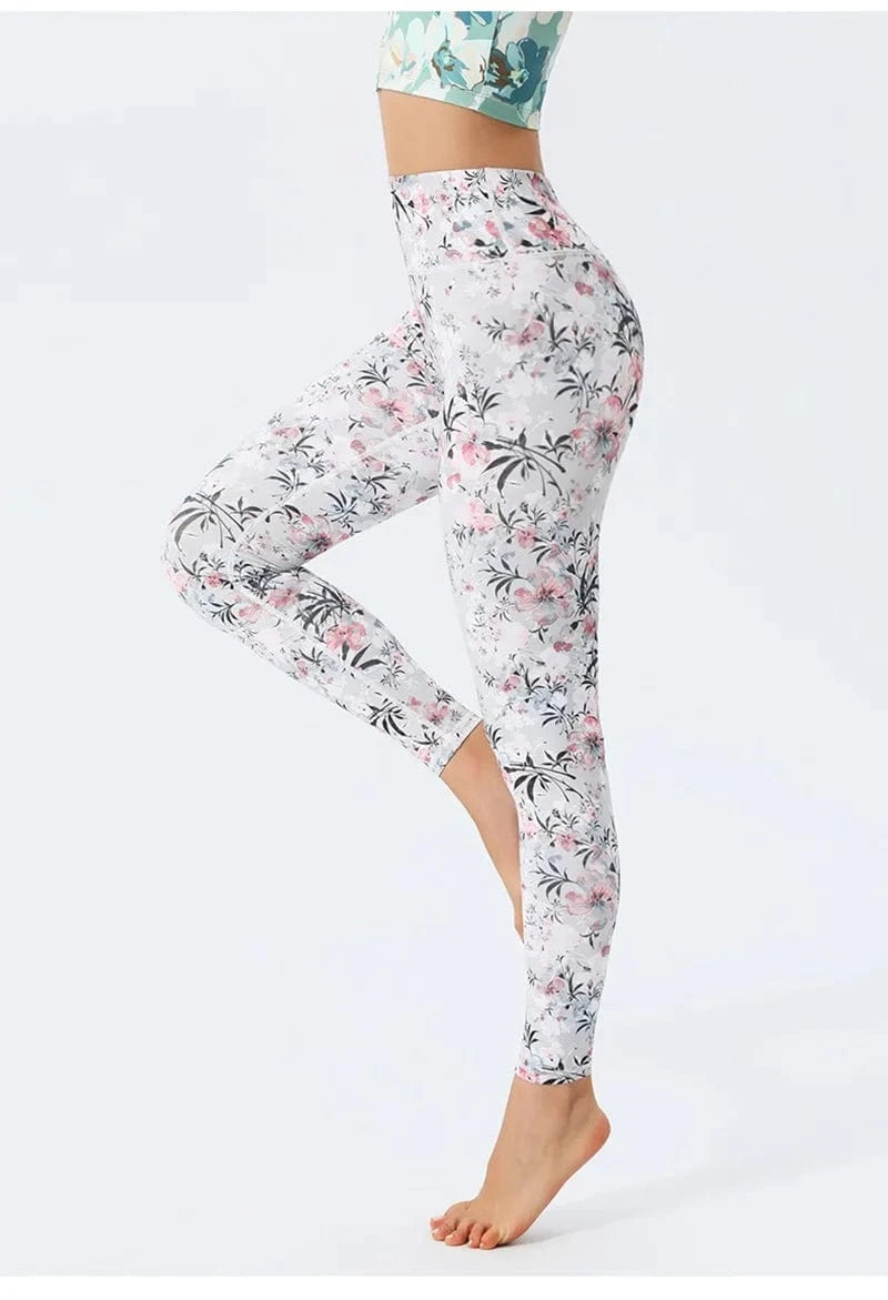 Pantalon yoga femme | Zen color flower : style floral et confort