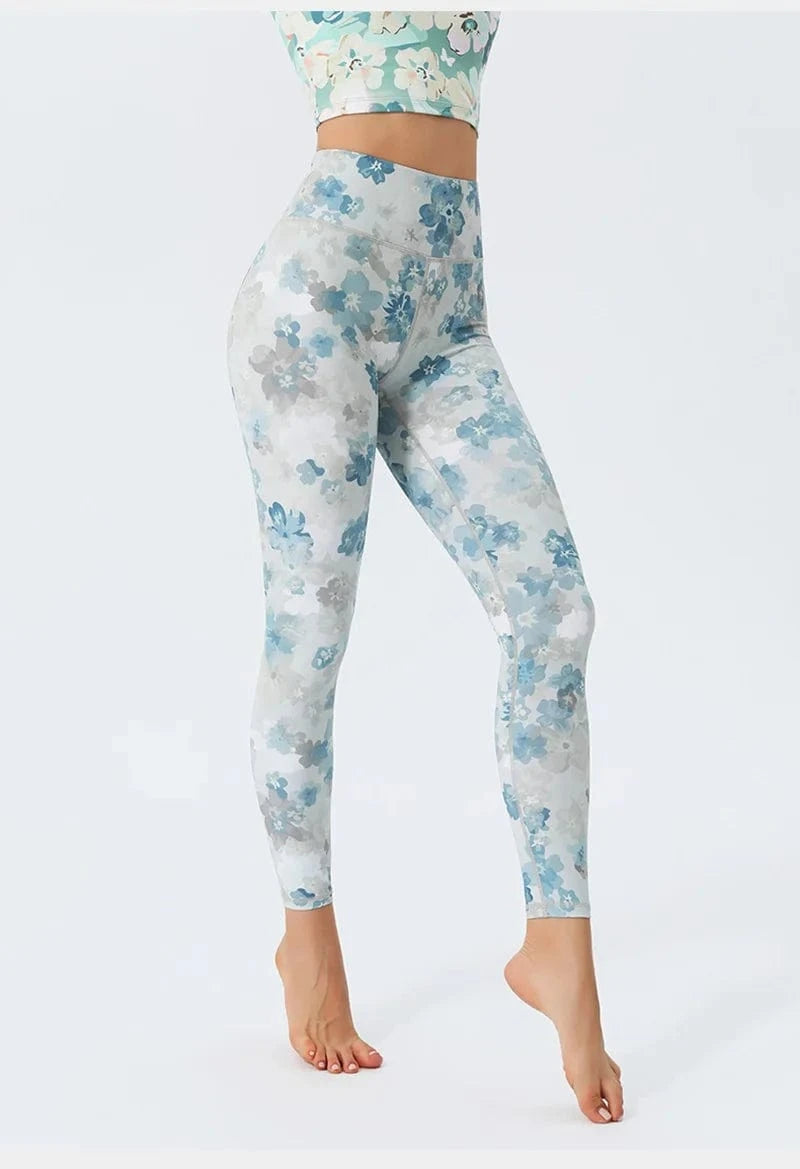 Pantalon yoga femme | Zen color flower : style floral et confort