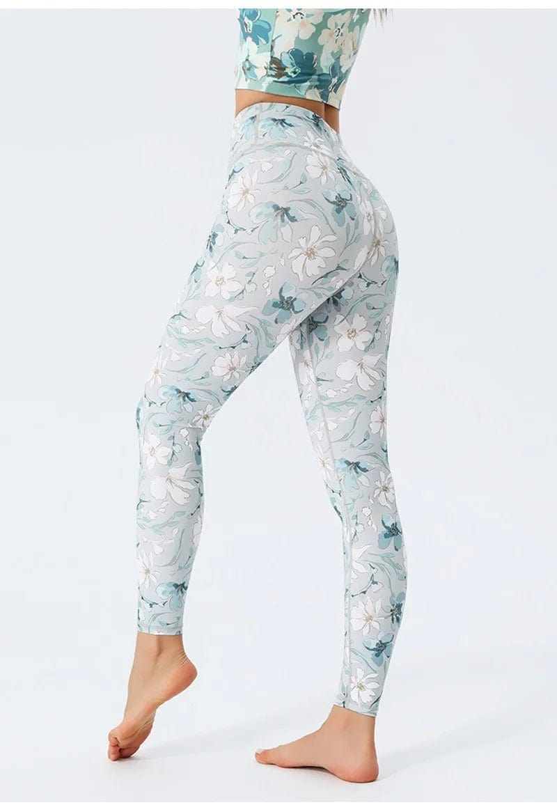Pantalon yoga femme | Zen color flower : style floral et confort