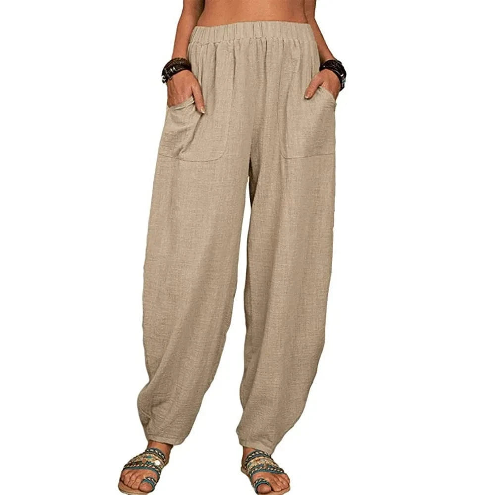 Pantalon Yoga Femme | Zen Cool Retro Khaki / XXXL
