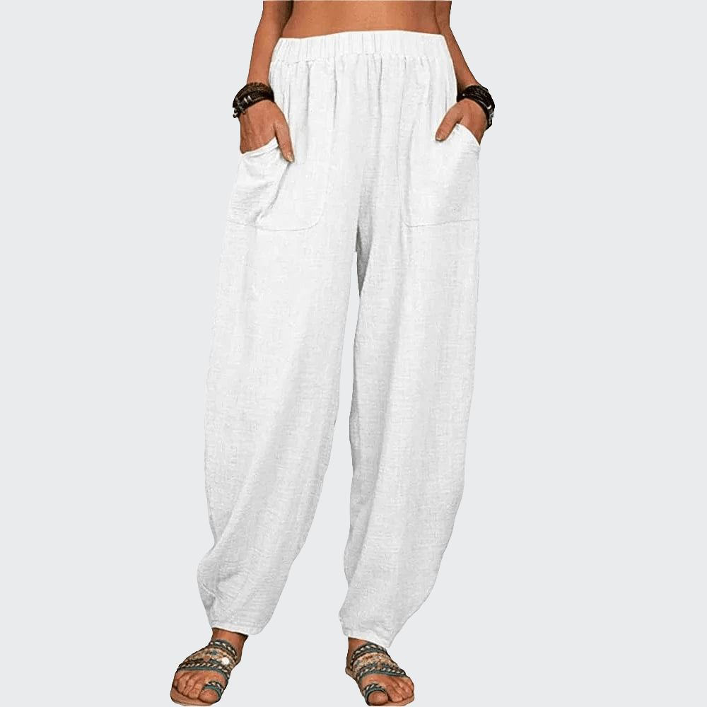 Pantalon Yoga Femme | Zen Cool Retro : pour un style unique WHITE / XXXL