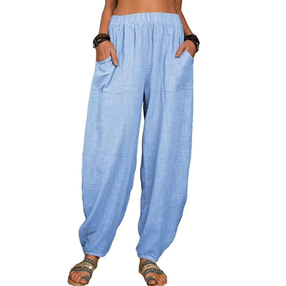 Pantalon Yoga Femme | Zen Cool Retro SKY BLUE / XXXL