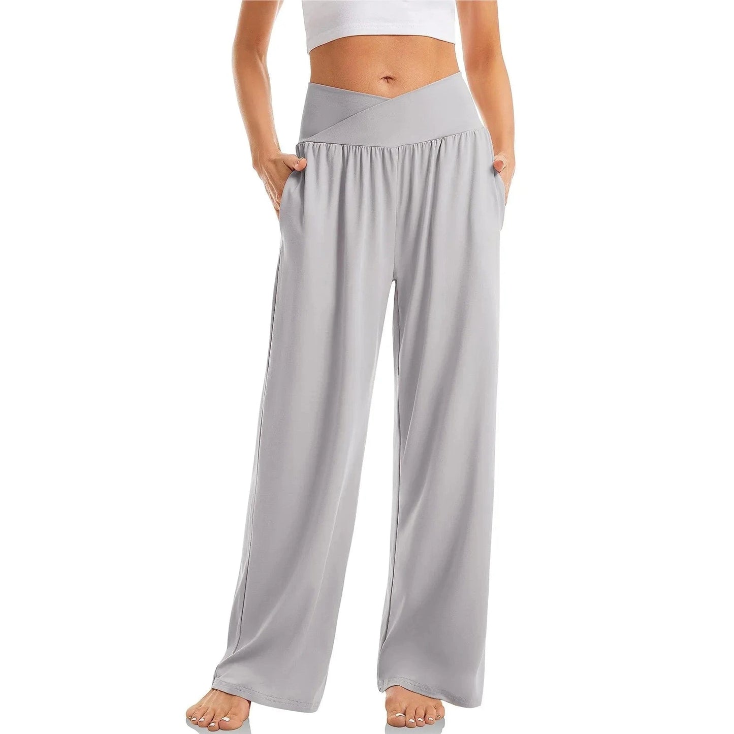 Pantalon yoga femme | Zen Fitness Large Light Gray / XL