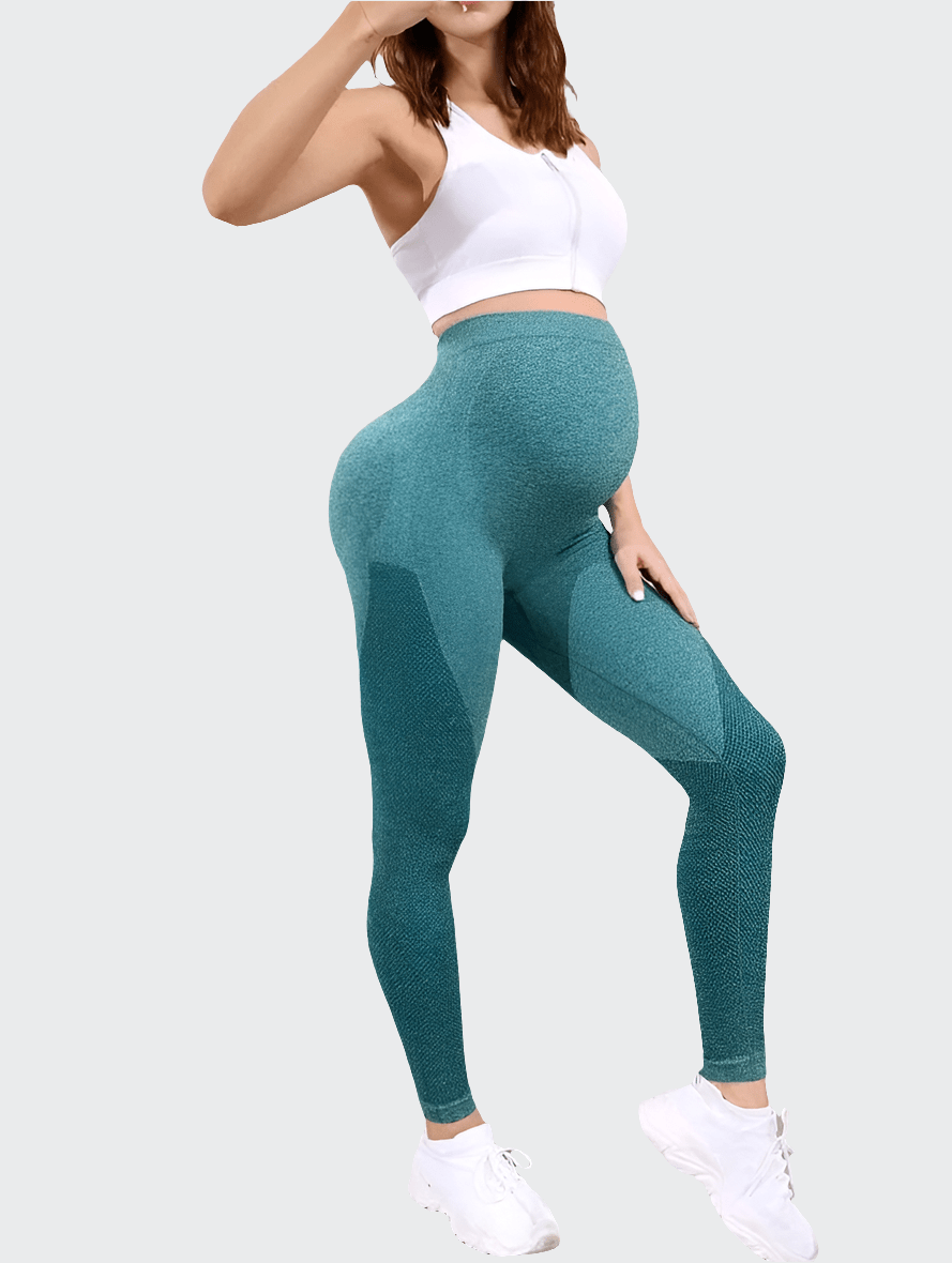 Pantalon yoga femme | Zen maternity green / L