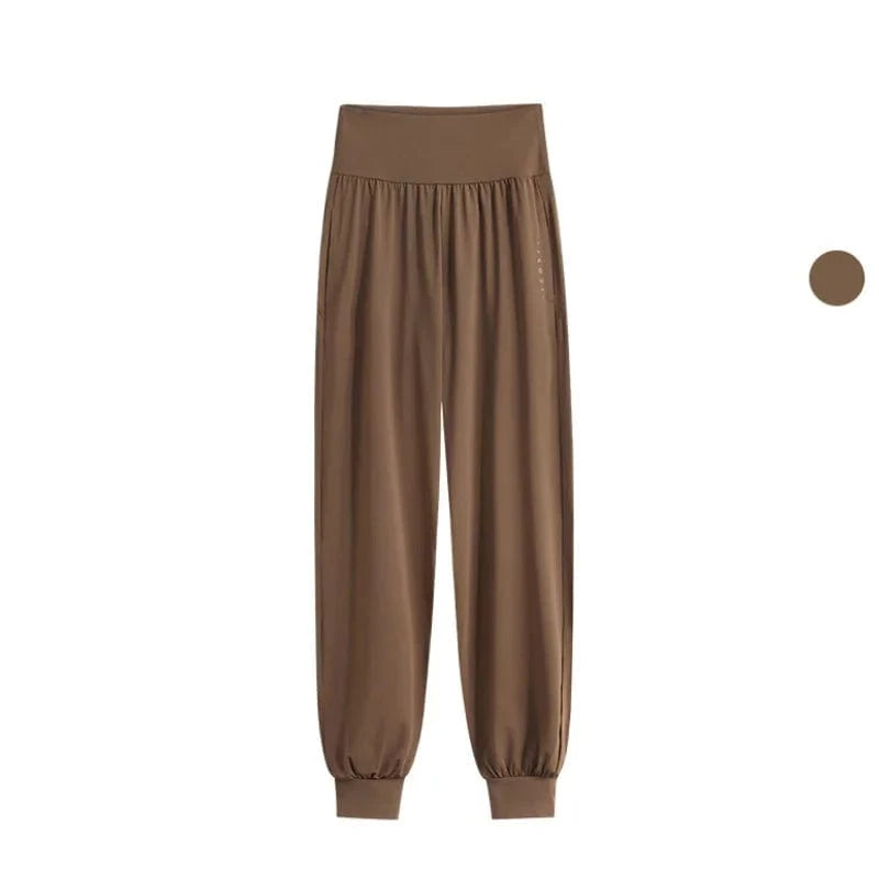 Pantalon Yoga Femme | Zen Premium Pant : matière respirante et confort Brown Pants / XXL