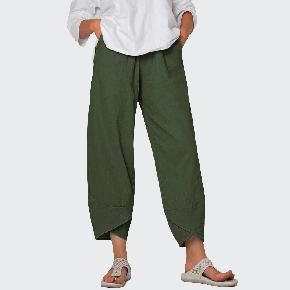 Pantalon Yoga Femme | Zen Sarouel Yoga : pour un confort total green / 5XL