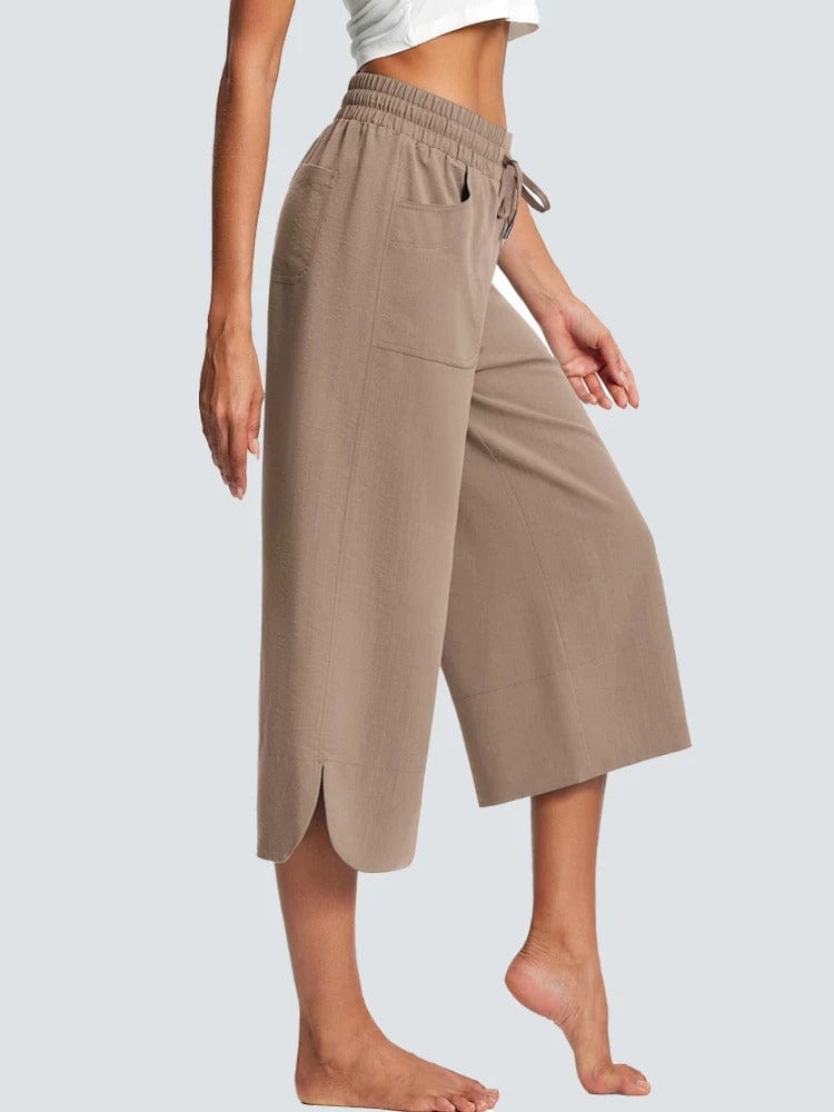 Pantalon Yoga Femme | Zen Summer Ample beige mat / XXXL