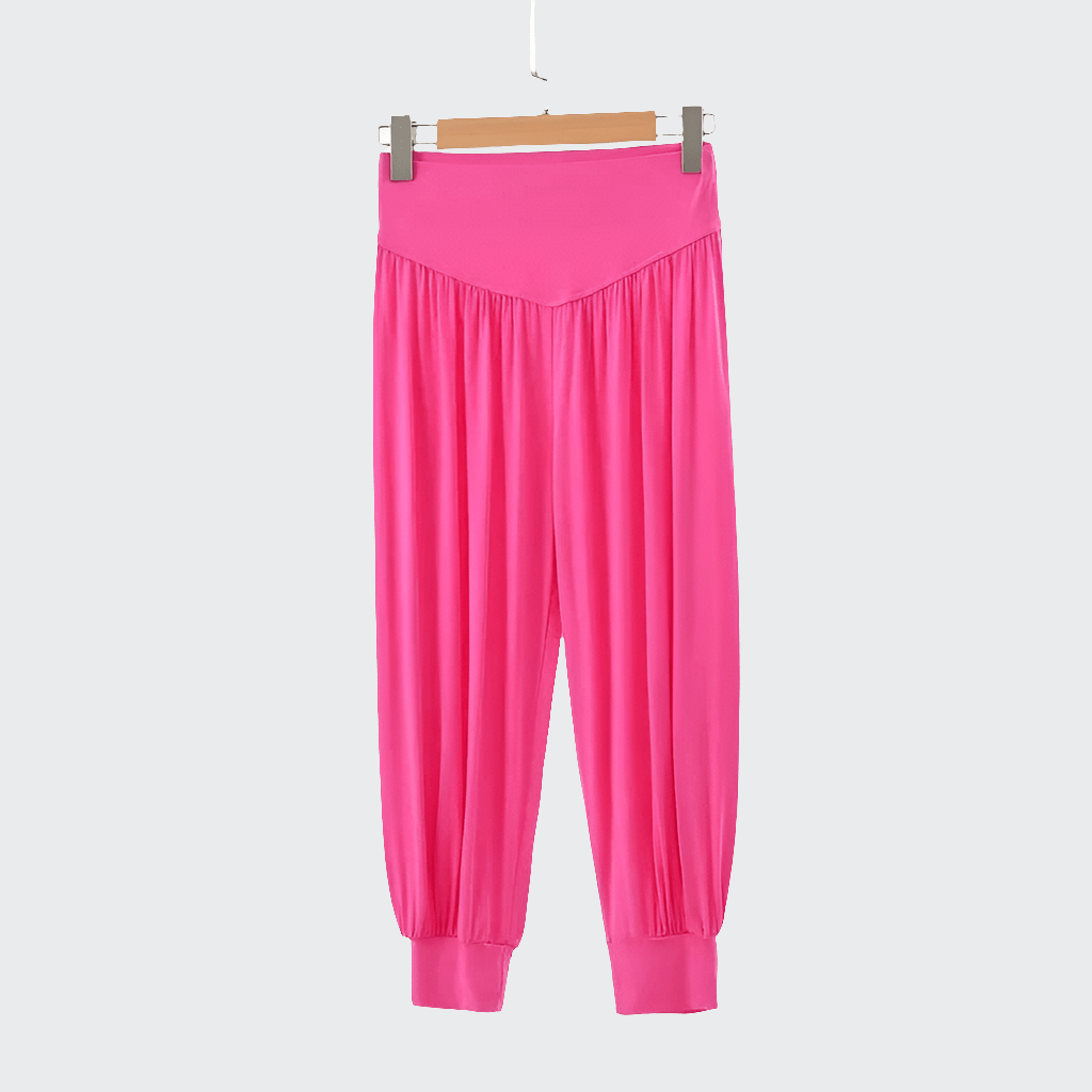 Pantalon Yoga Femme | Zen Summer Harem Rose Red / XXL