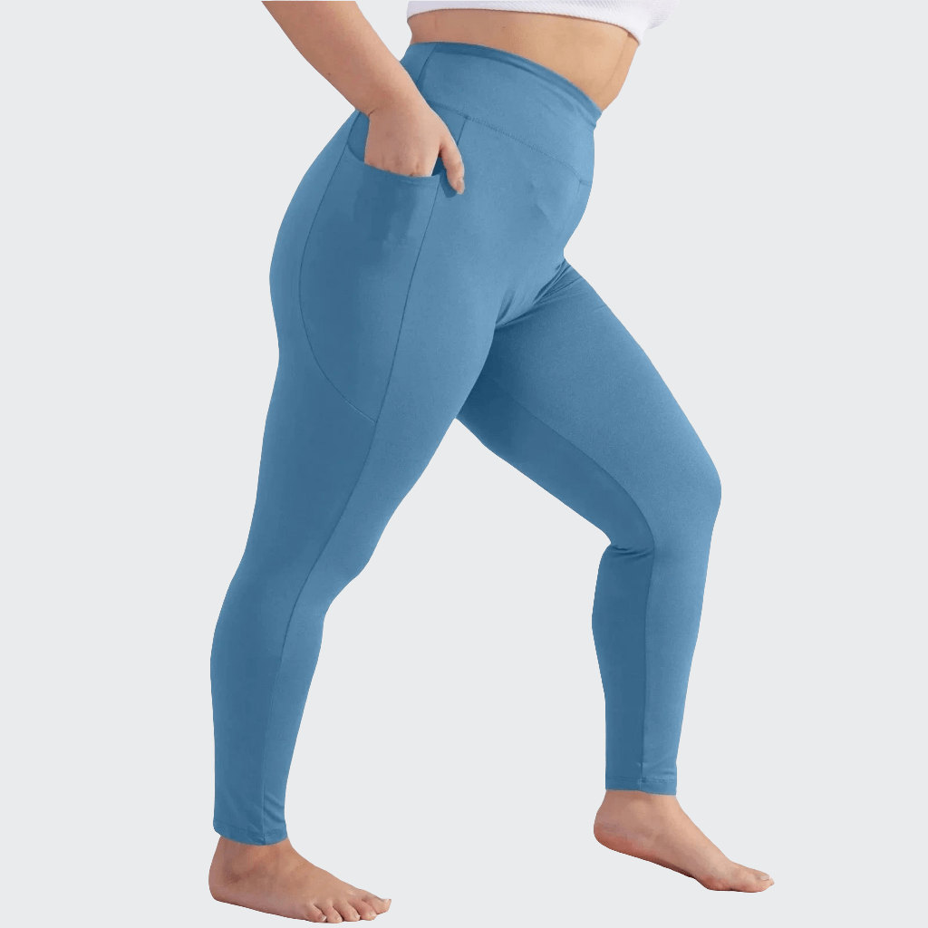 Pantalon Yoga Femme | Zen Yoga Plus Size : pantalon inclusif, XL à 5XL Blue / 5XL