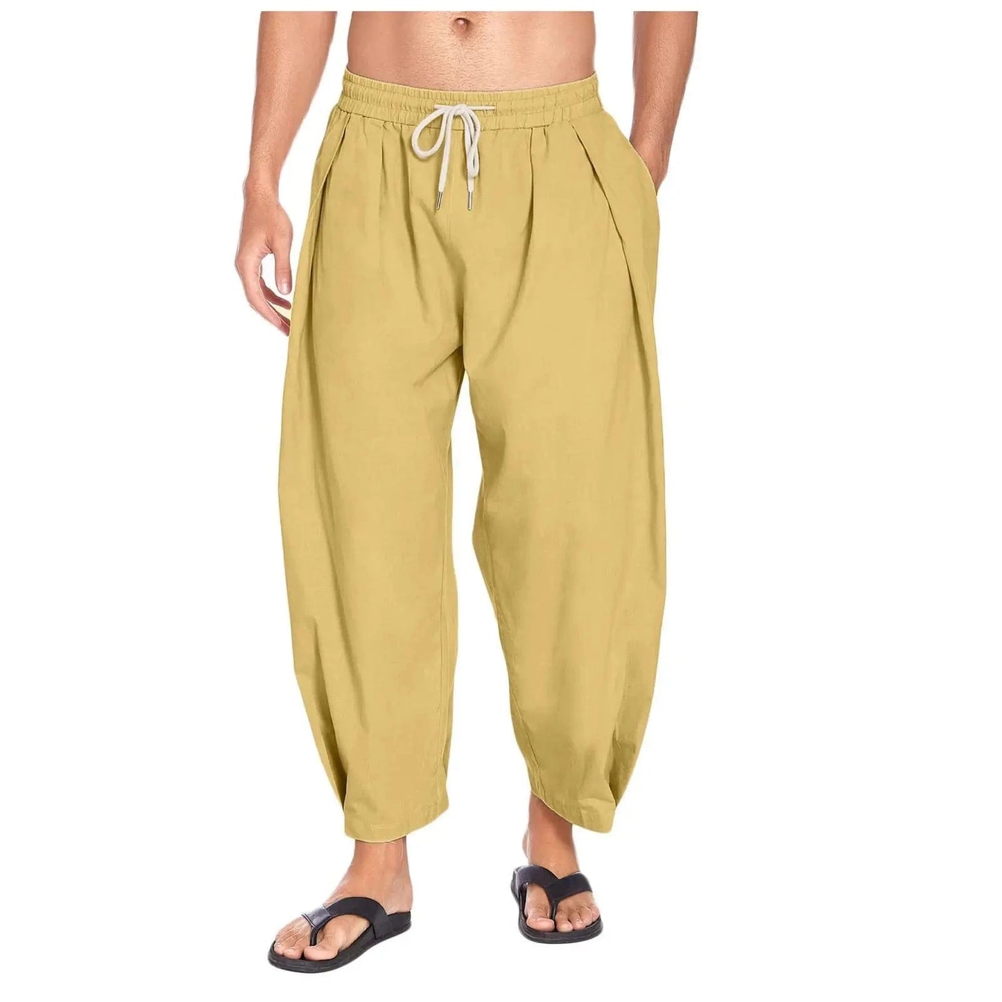 Pantalon Yoga Homme | Cotton Yogi yellow / XL