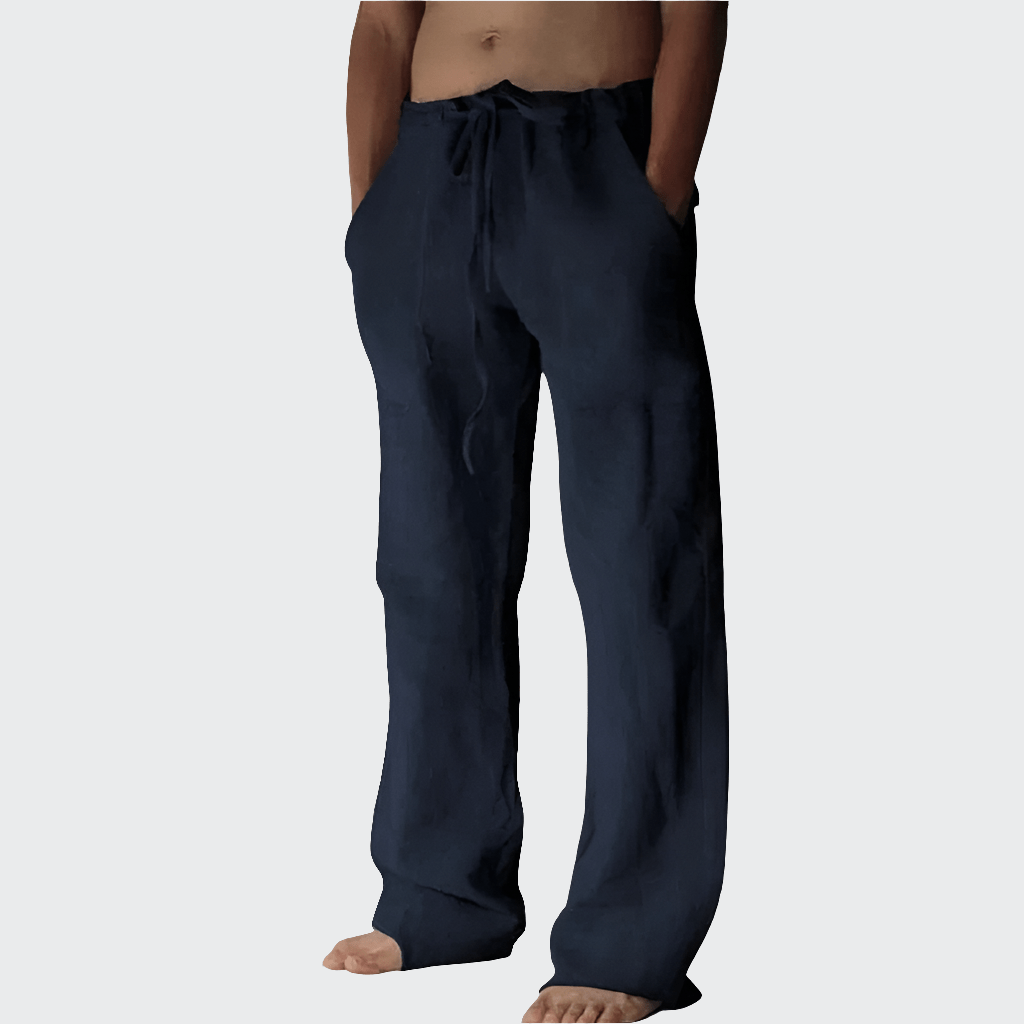 Pantalon Yoga Homme | Fluide Vibe Bleu Chino / S