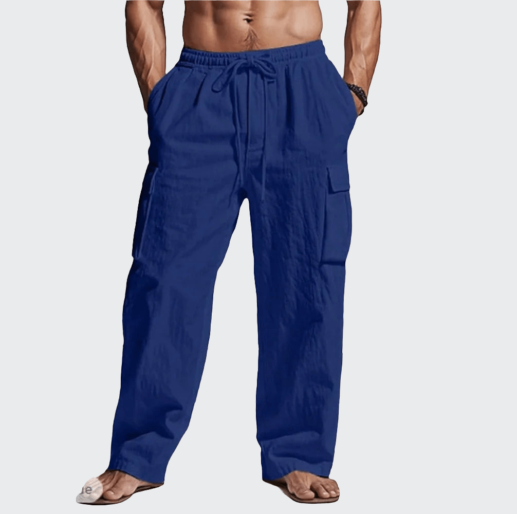 Pantalon Yoga Homme | Zen Ample Confort : ample et confortable. Dark blue / XXXL