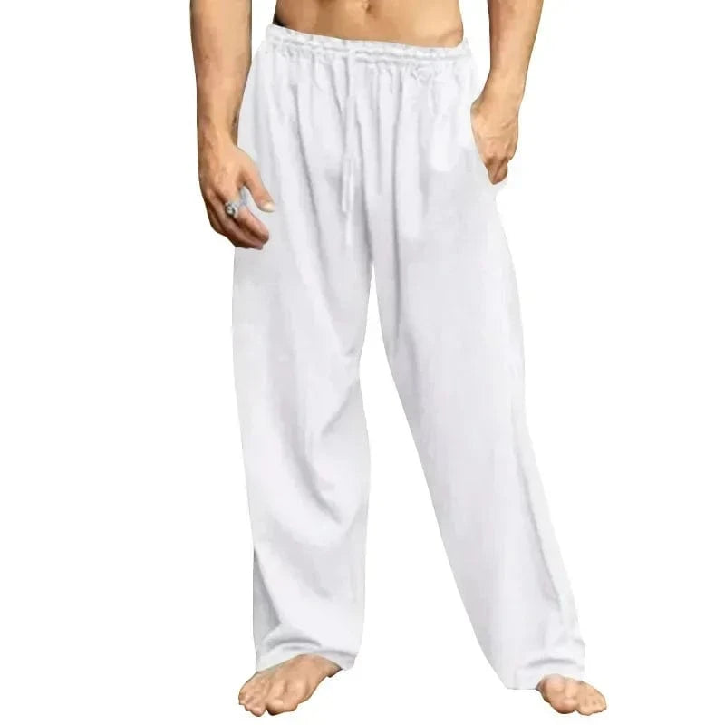 Pantalon Yoga Homme | Zen Decontract XL 90-100KG / white