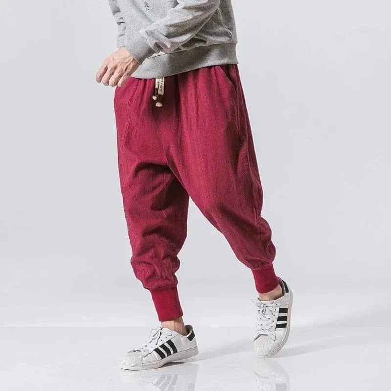 Pantalon yoga homme | Zen Harem yoga 46Red / US XXL
