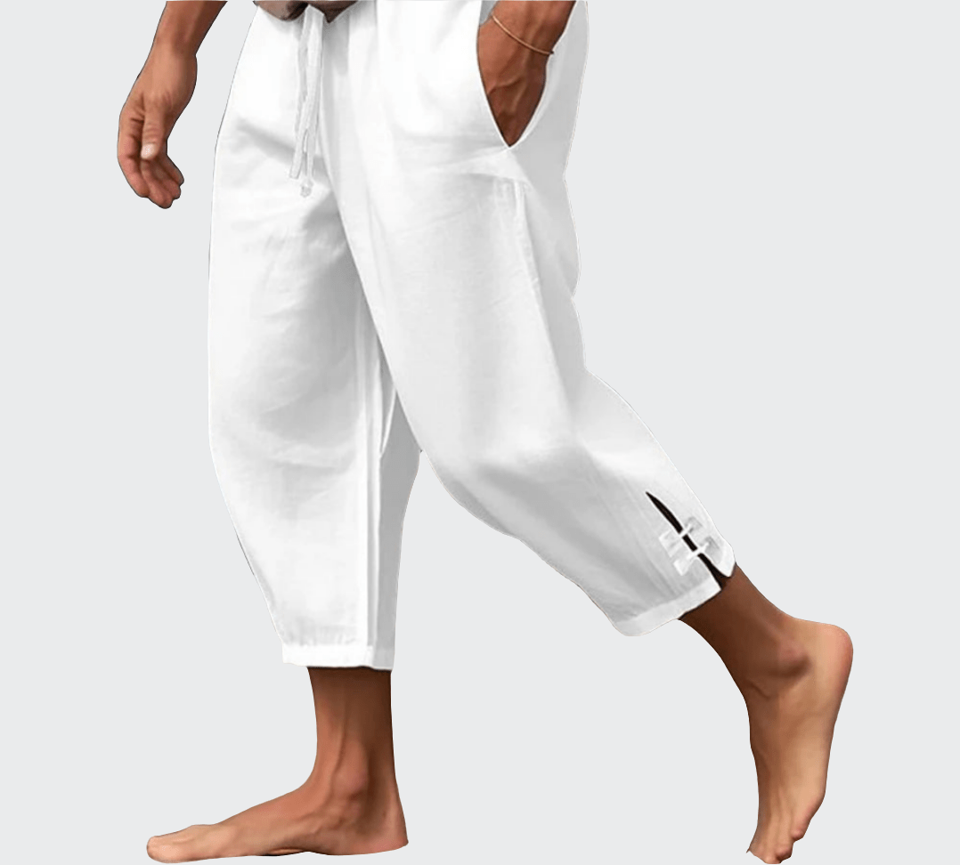 Pantalon Yoga Homme | Zen Tendance White 1 / S