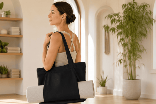 Sac de Yoga | Yogi Lettre Noir : élégant et fonctionnel