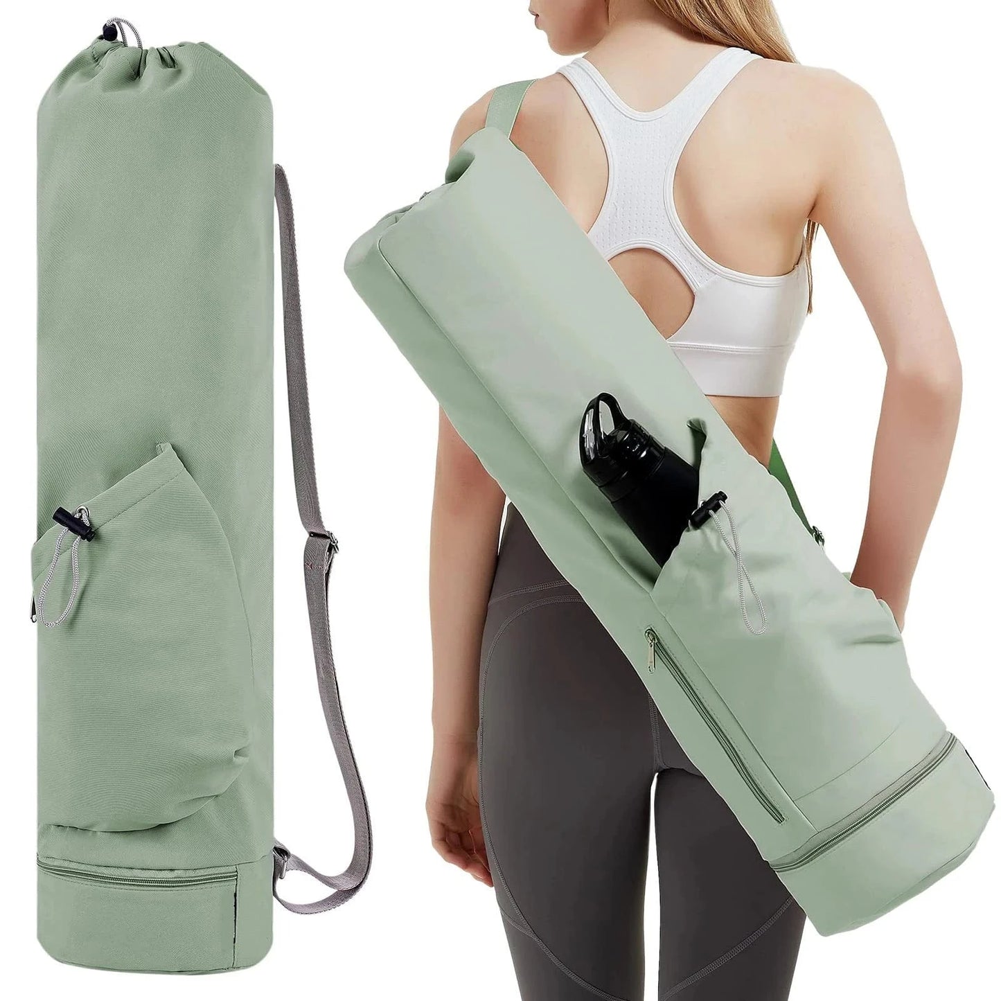 Sac pour tapis de yoga | Elegant Poche green