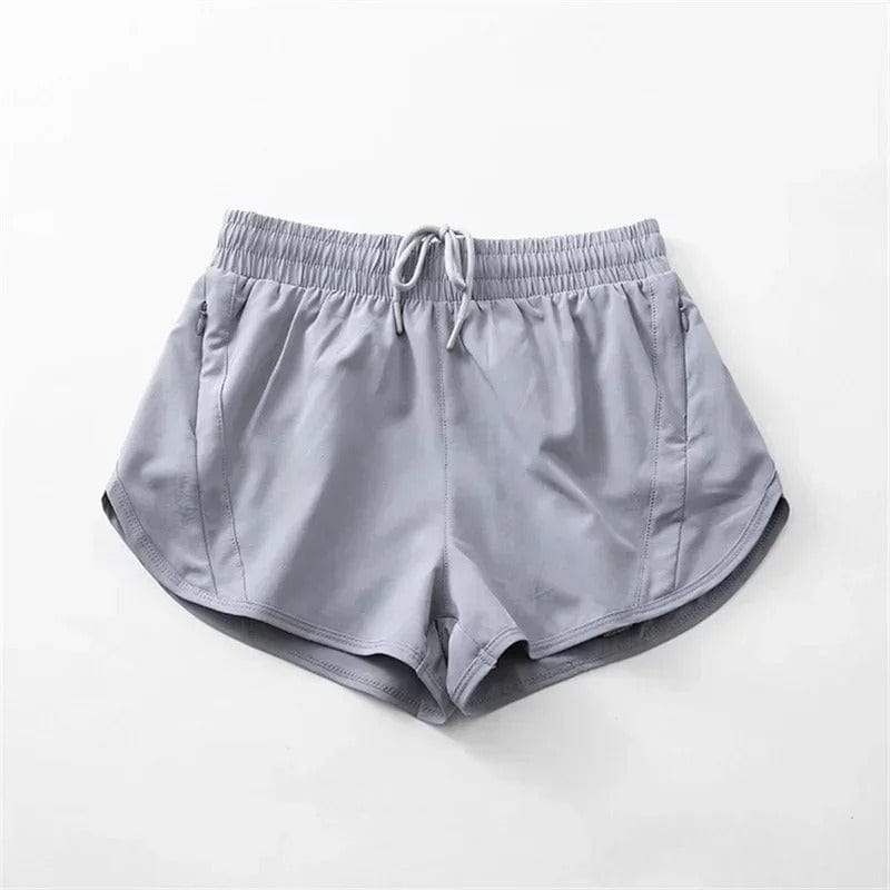 Short Yoga Femme | 2En1 Light gray / S-4