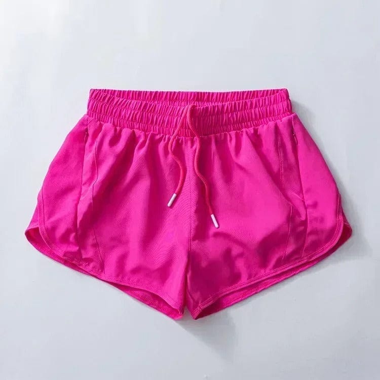 Short Yoga Femme | 2En1 Rose red / XL-10