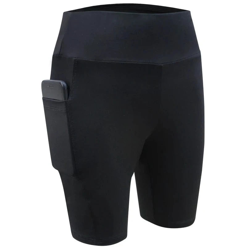 Short Yoga Femme | Bi-Color Long B-Black / L