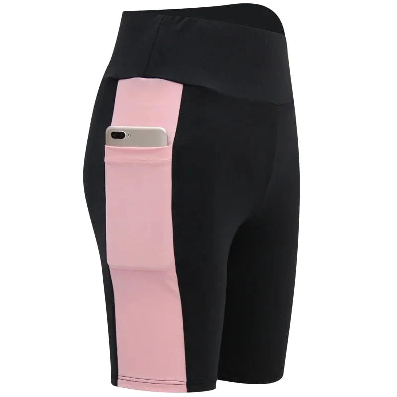 Short Yoga Femme | Bi-Color Long B-Pink / L