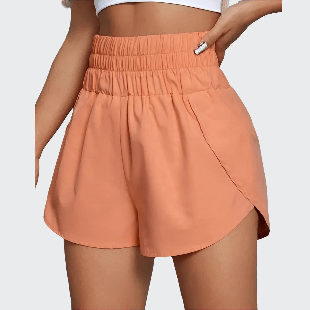 Short Yoga Femme | Large Band Abricot / XS