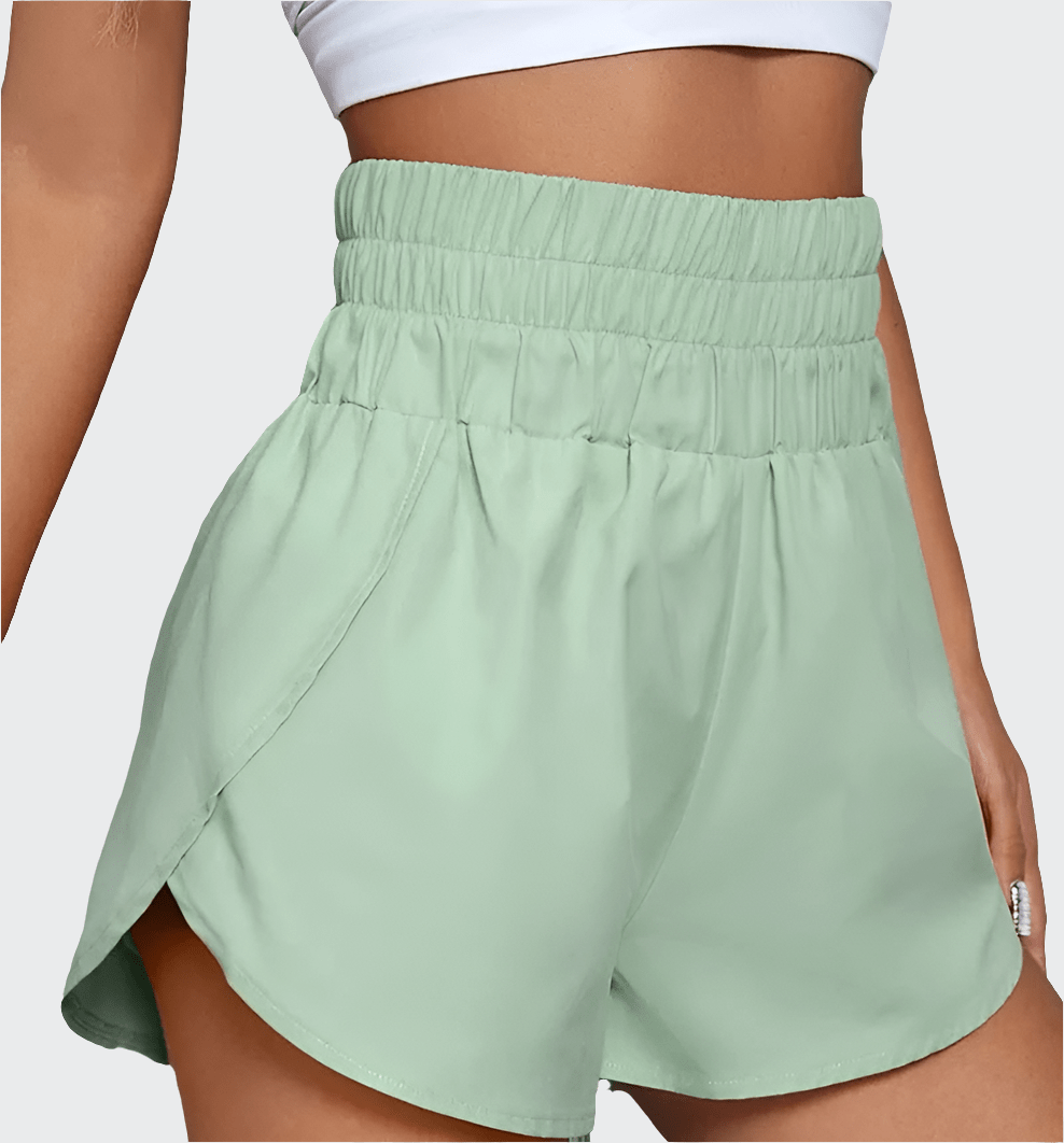 Short Yoga Femme | Large Band Lime / XS
