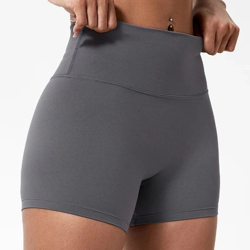 Short Yoga Femme | Taille Haute Drak Gray / S