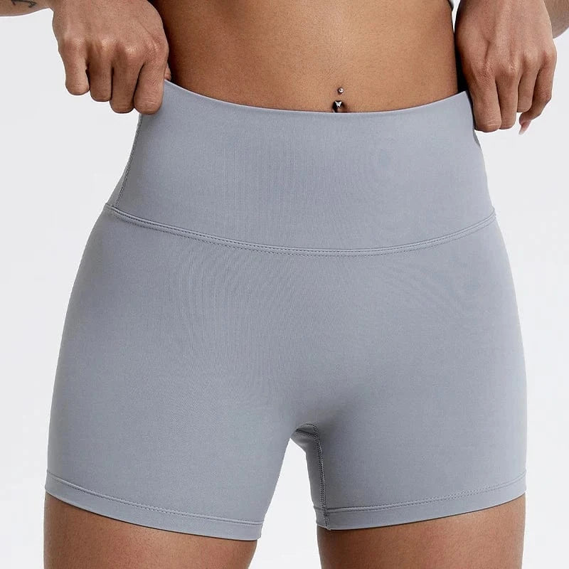 Short Yoga Femme | Taille Haute Gray / XL