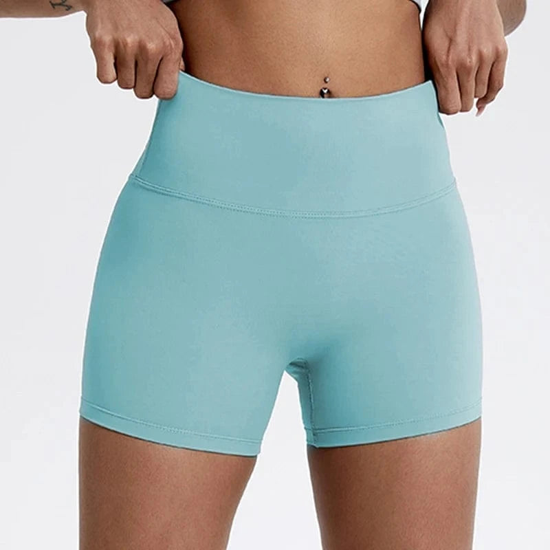 Short Yoga Femme | Taille Haute Light blue / XL