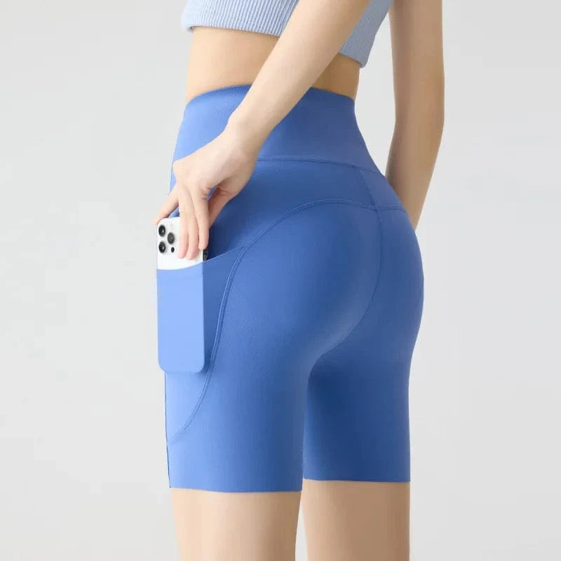Short Yoga Femme | Zen Double Pocket Royalblue / XXL