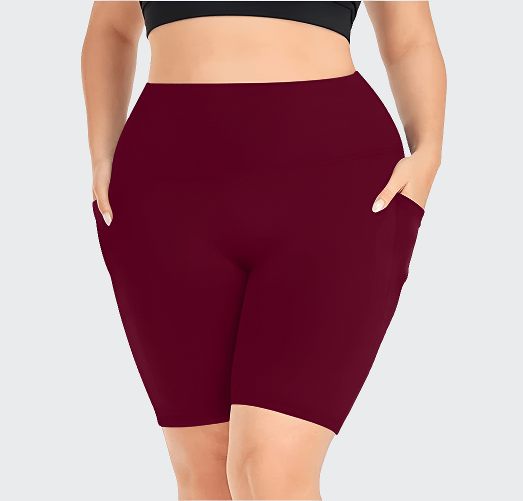 Short Yoga Femme | Zen Plus Pocket : confort extensible, du XL au 5XL