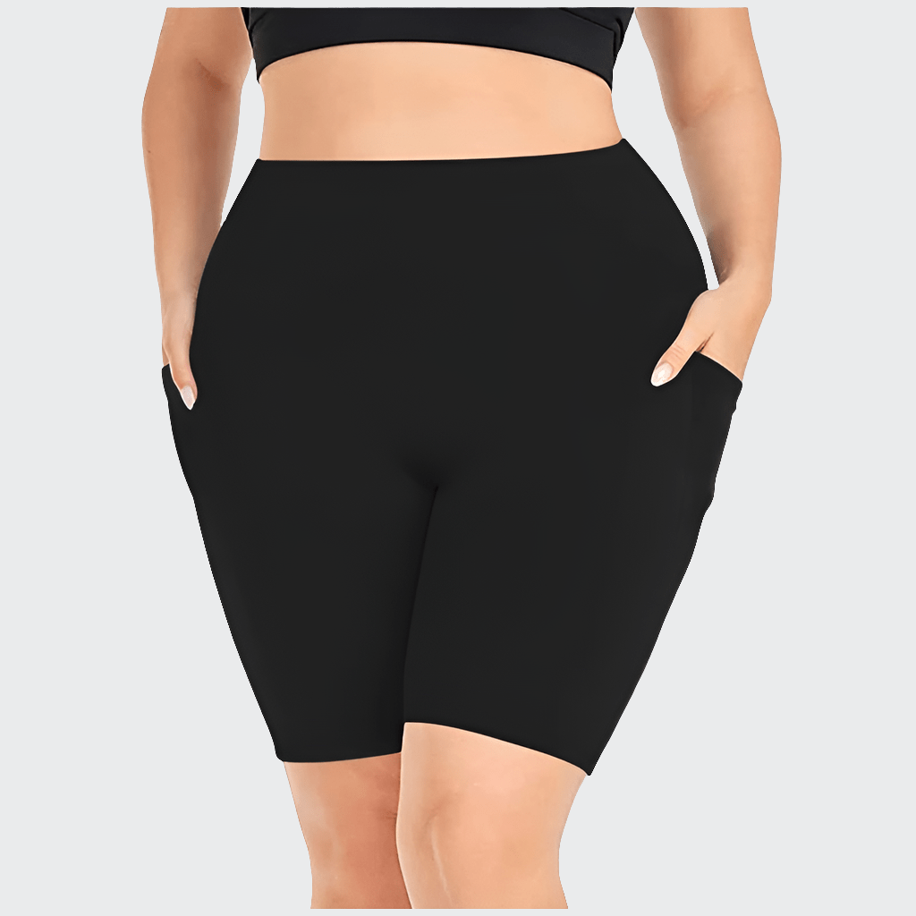 Short Yoga Femme | Zen Plus Pocket : confort extensible, du XL au 5XL